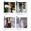 imagePopilush Shapewear Tank Dress Summer Maxi Dress Builtin Bra Square Neck Lace Trim Going Out Vacation Dresses for WomenGrey