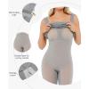 imagePopilush Shapewear Tank Dress Summer Maxi Dress Builtin Bra Square Neck Lace Trim Going Out Vacation Dresses for WomenGrey