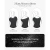 imagePopilush Sparkly Dresses for Women Long Sleeve Off The Shoulder Cocktail Dresses Bodycon Shapewear Mermaid DressBlack
