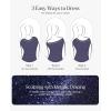 imagePopilush Sparkly Dresses for Women Long Sleeve Off The Shoulder Cocktail Dresses Bodycon Shapewear Mermaid DressBlue