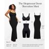 imagePopilush Summer Maxi Dress for Women  Cocktail Shapewear Dresses Builtin Bra Adjustable Straps Vacation Long SlipBlack