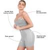 imagePopilush Summer Maxi Dress for Women  Cocktail Shapewear Dresses Builtin Bra Adjustable Straps Vacation Long SlipGrey