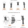 imagePopilush Summer Maxi Dress for Women  Cocktail Shapewear Dresses Builtin Bra Adjustable Straps Vacation Long SlipGrey