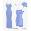 imagePopilush Summer Maxi Dress for Women  Cocktail Shapewear Dresses Builtin Bra Adjustable Straps Vacation Long SlipLight Blue