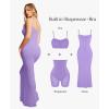 imagePopilush Summer Maxi Dress for Women  Cocktail Shapewear Dresses Builtin Bra Adjustable Straps Vacation Long SlipPurple