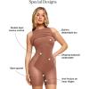 imagePopilush Tank Dress For Women  Long Sleeveless Maxi Dress With Zipper  Formal Wedding Guest DressesBrown