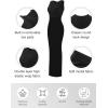 imagePopilush Tank Dress For Women  Long Sleeveless Maxi Dress With Zipper  Formal Wedding Guest DressesNo Shaper Black Sleeveless Maxi Dress