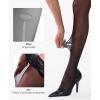 imagePopilush Thigh High Stockings Stay Up Silicone Lace Top Silk Sheer Pantyhose for WomenBlack