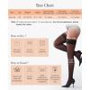 imagePopilush Thigh High Stockings Stay Up Silicone Lace Top Silk Sheer Pantyhose for WomenBlack