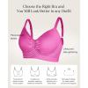 imagePopilush Wireless Bras for Women Comfort Bralettes Support Push Up Full Coverage Soft Seamless Bra Everyday Bras LightlyPink