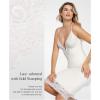 imagePopilush Women Lace Shapewear Midi Dress 2025 V neck Bodycon Corset Cocktail Party Date Night DressesWhite