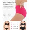 imagePopilush Womens High Waisted Bikini Bottom Tummy Control Ruched Bathing Suit Vintage Swim BottomsPink