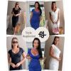 imagePopilush Womens Shapewear Midi Dress Ruched Bodycon Pencil Dresses Built in Bra Work Wedding Guest CocktailRed