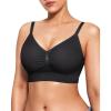 imagePopilush Wireless Bras for Women Comfort Bralettes Support Push Up Full Coverage Soft Seamless Bra Everyday Bras LightlyBlack