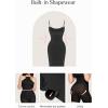 imagePopilush Summer Black Maxi Dress Bodycon Ribbed Cocktail Spaghetti Strap Shapewear Dresses Party LongBlack