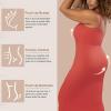 imagePopilush Summer Black Maxi Dress Bodycon Ribbed Cocktail Spaghetti Strap Shapewear Dresses Party LongOrange