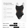 imagePopilush Lace Body Suits Women  Spaghetti Strap Tank Top Square Neck Camisole Cute Going Out Tops Bodysuit Concert OutfitsBlack