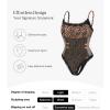 imagePopilush Lace Body Suits Women  Spaghetti Strap Tank Top Square Neck Camisole Cute Going Out Tops Bodysuit Concert OutfitsLeopard
