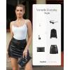 imagePopilush Lace Body Suits Women  Spaghetti Strap Tank Top Square Neck Camisole Cute Going Out Tops Bodysuit Concert OutfitsWhite