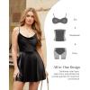 imagePopilush Mini Dresses for Women Corset Bodycon ALine Party Dress Date Night Cocktail Shapewear Tummy Control OutfitsBlack