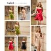 imagePopilush Mini Dresses for Women Corset Bodycon ALine Party Dress Date Night Cocktail Shapewear Tummy Control OutfitsBlack