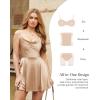 imagePopilush Mini Dresses for Women Corset Bodycon ALine Party Dress Date Night Cocktail Shapewear Tummy Control OutfitsChampagne