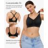 imagePopilush Seamless Bras for Women Wireless Push Up Bra Full Coverage Comfortable Bralettes with Wide StrapBlack