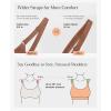 imagePopilush Seamless Bras for Women Wireless Push Up Bra Full Coverage Comfortable Bralettes with Wide StrapBrown