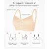 imagePopilush Seamless Bras for Women Wireless Push Up Bra Full Coverage Comfortable Bralettes with Wide StrapNude