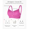 imagePopilush Seamless Bras for Women Wireless Push Up Bra Full Coverage Comfortable Bralettes with Wide StrapPink