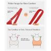 imagePopilush Seamless Bras for Women Wireless Push Up Bra Full Coverage Comfortable Bralettes with Wide StrapRed