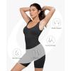 imagePopilush The Shapewear Jumpsuits for Women Bodysuits with Bra Pads Active Rompers Workout Sets Travel Outfits Gym ClothesBlack