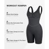 imagePopilush The Shapewear Jumpsuits for Women Bodysuits with Bra Pads Active Rompers Workout Sets Travel Outfits Gym ClothesBlack