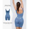 imagePopilush The Shapewear Jumpsuits for Women Bodysuits with Bra Pads Active Rompers Workout Sets Travel Outfits Gym ClothesBlue