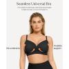 imagePopilush Bras for Women No Underwire Supportive Push Up Bralettes Wireless Full Coverage Plus Size TShirt BraStandard Black