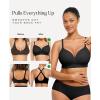 imagePopilush Bras for Women No Underwire Supportive Push Up Bralettes Wireless Full Coverage Plus Size TShirt BraStandard Black