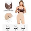 imagePopilush Lace Midi Dress Shapewear Dresses for Women VNeck Slip Adjustable Straps Bodycon Slip with UnderwireBrown