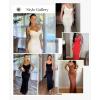 imagePopilush Shaper Dress Lace Formal Maxi Dresses with Built in Shapewear Corset Cocktail Party Dress Evening GownBlack
