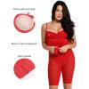 imagePopilush Shaper Dress Lace Formal Maxi Dresses with Built in Shapewear Corset Cocktail Party Dress Evening GownRed
