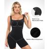 imagePopilush Shapewear Jumpsuits for Women Built In Shapewear Workout Shorts Rompers Tummy Control Bodysuit Yoga Outfits 2024Black