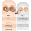 imagePopilush Nipple Covers for Women with Lift  Sticky Bra for Large Breasts  Reusable Adhesive Silicone Nipple PastiesCaramel