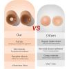 imagePopilush Nipple Covers for Women with Lift  Sticky Bra for Large Breasts  Reusable Adhesive Silicone Nipple PastiesCocoa