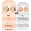 imagePopilush Nipple Covers for Women with Lift  Sticky Bra for Large Breasts  Reusable Adhesive Silicone Nipple PastiesCrme