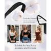 imagePopilush Wireless Bras for Women Seamless Supportive Bra Full Coverage Comfortable Bralettes with Wide StrapBlack