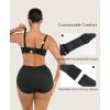imagePopilush Strapless Bras for Women Push Up Underwire Bra with Detachable Straps Multiway BraletteBlack