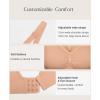 imagePopilush Wireless Bras for Women Comfort Bralettes Support Push Up Full Coverage Soft Seamless Bra with Removable PadsWarm Beige