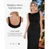 imagePopilush Formal Office Dresses for Women  Long Dress  Ruched Bodycon Maxi Dress BacklessBlack