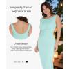 imagePopilush Formal Office Dresses for Women  Long Dress  Ruched Bodycon Maxi Dress BacklessElectric Blue