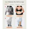 imagePopilush Minimizer Bras for Women Plus Size Full Coverage Lace Underwire Support Push Up Bra for Heavy Breast Everyday WearBlack