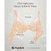 imagePopilush Minimizer Bras for Women Plus Size Full Coverage Lace Underwire Support Push Up Bra for Heavy Breast Everyday WearWarm Beige